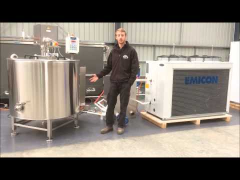 Automated stainless steel 500l batch pasteuriser