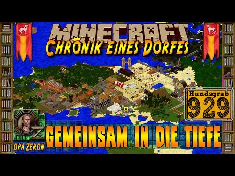 Minecraft #929 - Chronicle of a Village - Together into the Depths [HD+German]