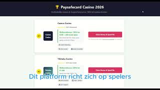 Paysafecard Casino Review 2026 | Beste Online Casino's met Paysafecard