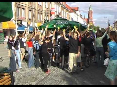 14 Flash Mob in Bialystok: Zolta kartka