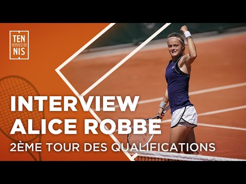 La réaction d'Alice Robbe après sa victoire au 2e tour des "qualifs" | Roland-Garros 2023 | FFT