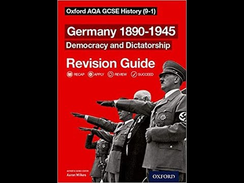 AQA GCSE Germany 1890-1945 Hitler's rise to Chancellor