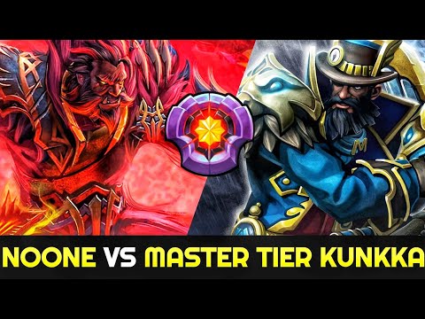 How Noone Lycan deal with Master Tier Kunkka 7.26 Dota 2