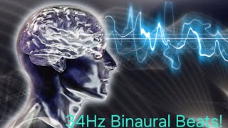 Binaural Beat 34Hz (Pure Tone)!