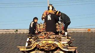 preview picture of video '【Japan】 こだま秋まつり 2010　仲街　山車の人形（神功皇后）　－　Kodama Autumn Festival'