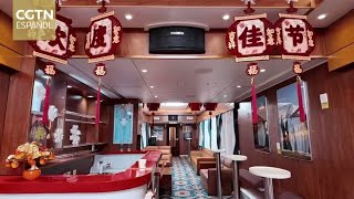 La región autónoma uigur de Xinjiang lanza su primer tren de pasajeros con temática de hielo y nieve