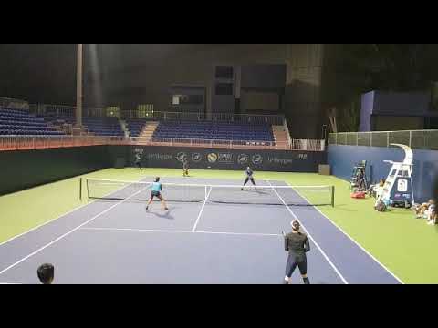Indian Fed Cup team practice match  - Sania Mirza, Ankita Raina, Sowjanya Bhavisetti and Rutuja