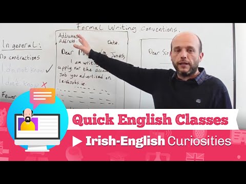 Quick English Classes - Irish-English curiosities