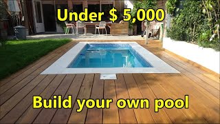 Build your own swimming pool under $ 5,000 - costs and materials