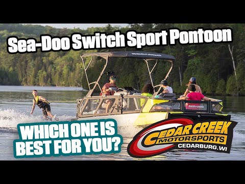 Thumbnail for 2023 Sea Doo Switch Sport Pontoon WALKAROUND by video, vide