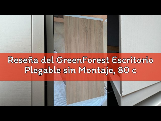 Vídeo relacionado con GreenForest Mesa Plegable sin Montaje, Escritorio 80x48 cm Multifuncional y Portátil para Ahorrar Espacio, para Oficina en Casa, Gaming y Picnic, Blanco