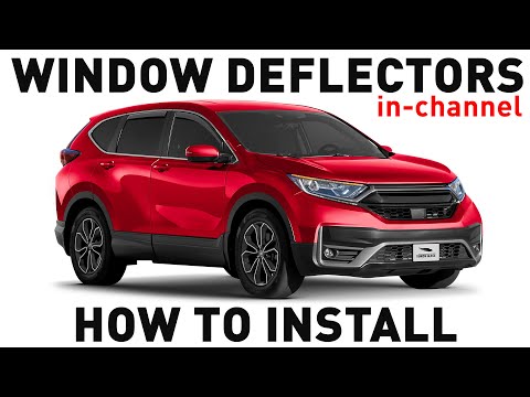 How to install Shatterproof In-Channel Window Deflectors for Honda CR-V 2017-2022