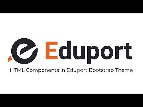 HTML Components in Eduport Bootstrap Theme