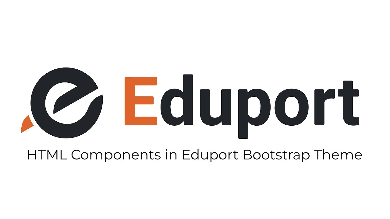 HTML Components in Eduport Bootstrap Theme