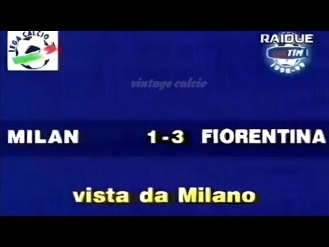 Milan-Fiorentina 1:3, 1998/99 - Domenica Sportiva (tripletta di Gabriel Batistuta)