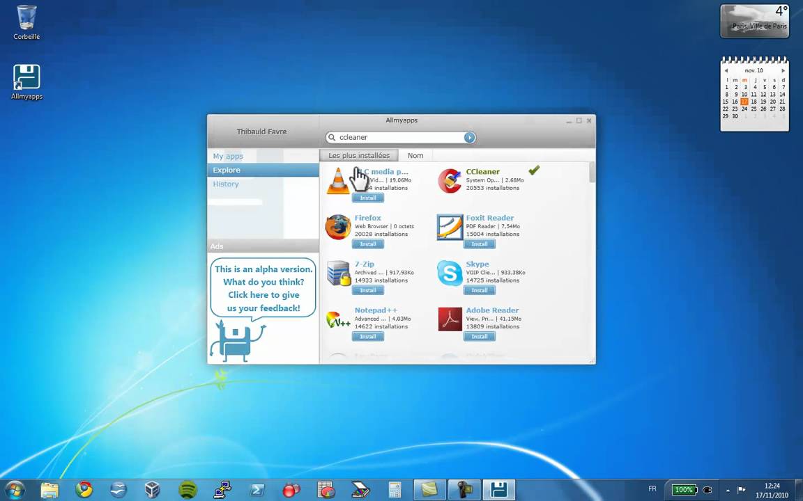 Allmyapps Windows Application Store Preview