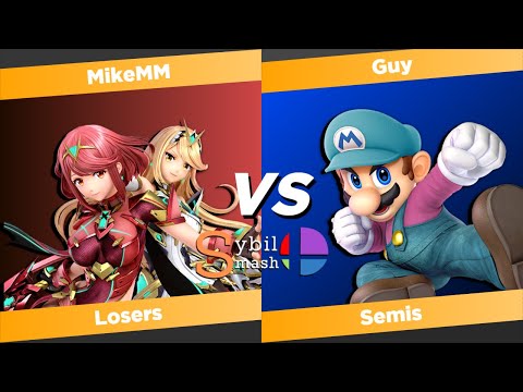 Sybil Smash Losers Semis - MikeMM (Pyra/Mythra) Vs. Guy (Mario) SSBU Tournament