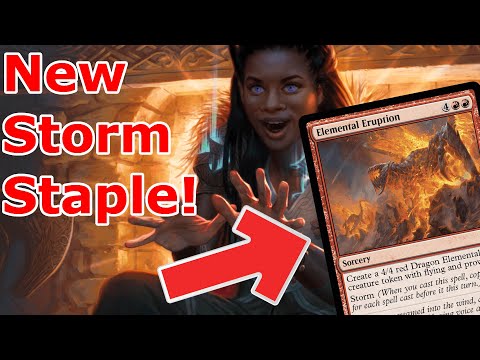THIS NEW STORM CARD IS SICK!  Elemental Eruption Storm (Ruby Storm- Legacy MTG)