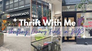 Thrift With Me For Luxury Finds In NYC | At Crossroads Trading & 2nd Street USA