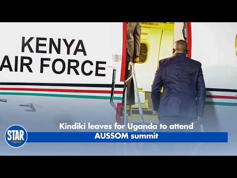 Kindiki leaves for Uganda to attend AUSSOM summit