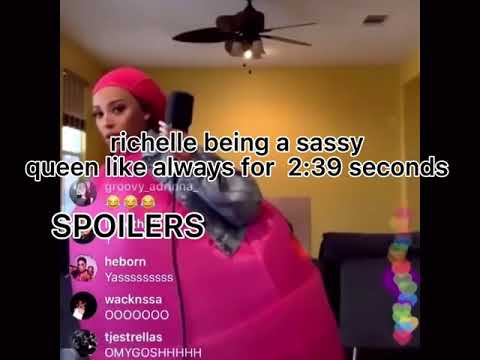 Richelle being a sassy queen 👑 like always for 2:35seconds