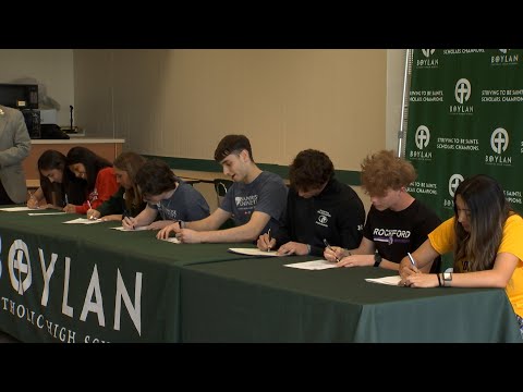 Rockford Boylan athletes sign with colleges, one for the sport of bass fishing