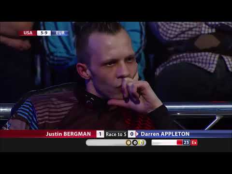 Justin Bergman vs Darren Appleton | 2015 Mosconi Cup