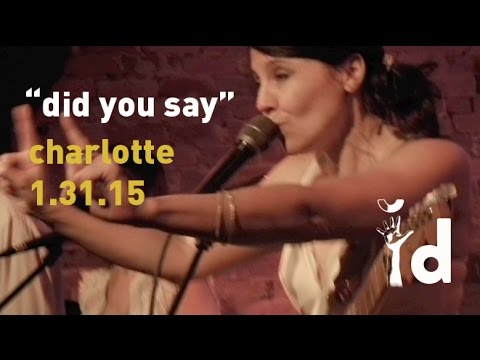 stephaniesĭd "did you say" - CHARLOTTE 1.31.15