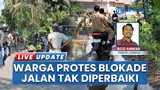 Warga Protes Jalan Rusak Tak Kunjung Diperbaiki, Tanam Pohon Pisang hingga Pepaya di Tengah Jalan