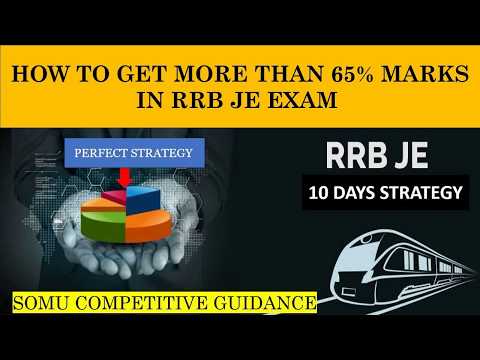 RRB JE 10 DAYS STRATEGY ||SOMU COMPETITIVE GUIDANCE|| Video