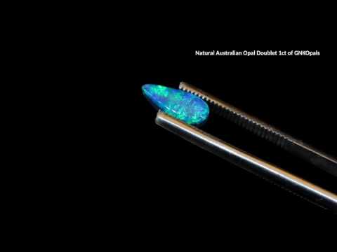 Natural Australian Opal Doublet 1ct of #GNKOpals, Coober Pedy