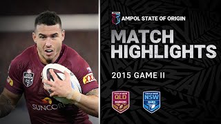NRL Highlights | QLD Maroons v NSW Blues Match Highlights | Game II, 2015 | State of Origin | NRL