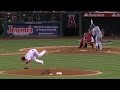 LAD LAA Tropeano Missteps And Falls Off The Mound