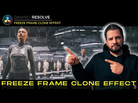 Davinci Resolve Freeze Frame Effekt | Clone Freeze Frame Tutorial