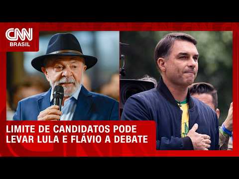 Limite de candidatos eleva chance de Lula e Flávio irem a debate | CNN 360°