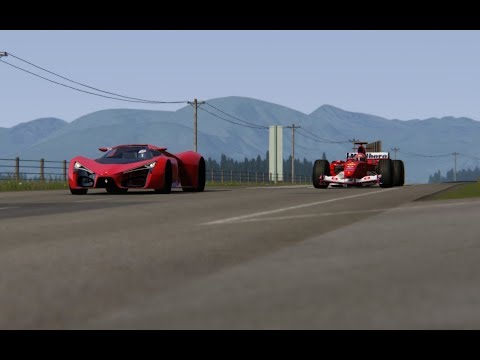 Ferrrari F1 2004 vs Ferrari F80 Concept at Highlands
