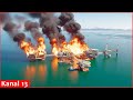 Ukraine S Security Service Strikes Russian Oil Platform In Caspian Sea For Third Time In A Week