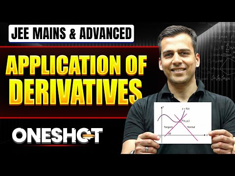 APPLICATION OF DERIVATIVES in One Shot: All Concepts & PYQs Covered | JEE Main & Advanced