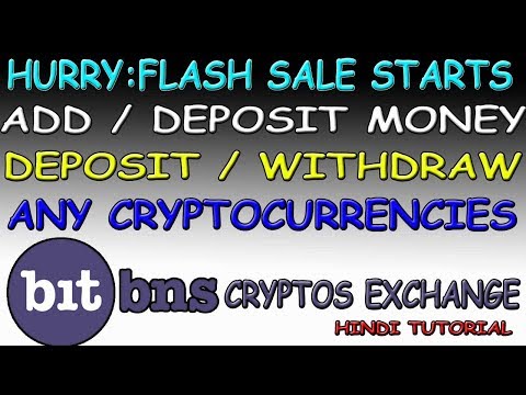 How to Deposit Money in Bitbns Exchange? Deposit / Withdraw Cryptocurrency in Bitbns? Flash Sale Video