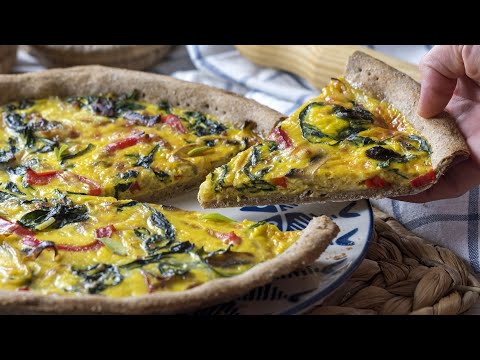 Vegetable quiche with wholemeal dough