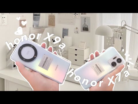 aesthetic unboxing of honor X9a & honor X7a ☁️ titanium silver | 2023 // kym