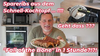 Spare-Ribs aus dem Tefal-Schnell-Kochtopf... schmeckt dass ??? "Fall of the Bone" in 1 Stunde?