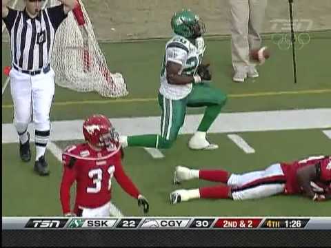 CFL Saskatchewan 44, Calgary 44 - October 17, 2009