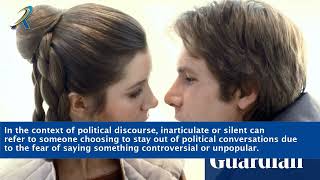 Inarticulate Or Silent Crossword Clue