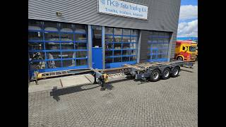 Pacton T3-010 multi chassis geschoopeerd 2x liftas BPW container chassis semi-trailer for sale - Image 4 | Autoline TH Pacton T3-010 multi chassis geschoopeerd 2x liftas BPW container chassis semi-trailer | Image 4 - Autoline