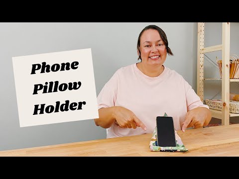 Easy DIY Phone Pillow Holder Pattern - Sewing For Beginners!