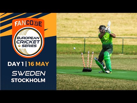 🔴 FanCode European Cricket Series Sweden, Stockholm, 2022 | Day 1 | T10 Live Cricket