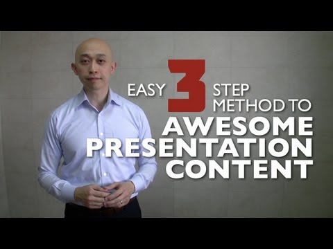 驚くべきプレゼンテーションコンテンツへの簡単な3ステップ方法（CC (Easy 3 Step Method To Awesome Presentation Content (CC))