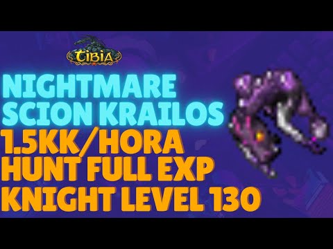[TIBIA] - EK HUNT SOLO NIGHTMARE SCION | 1KK/H DE EXP HUNT FULL XP LEVEL 90+