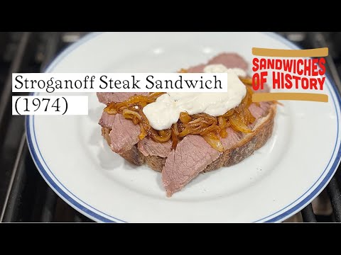 Stroganoff Steak Sandwich (1974) on Sandwiches of History⁣